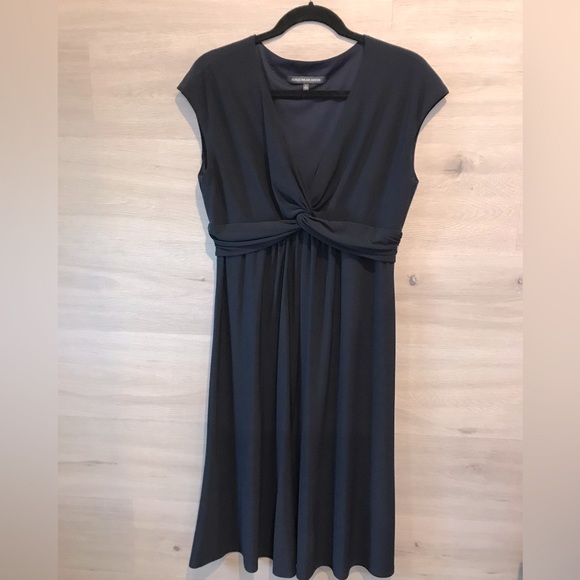 Womens Jones Wear Dress Navy Blue Midi Length - Picture 2 of 4